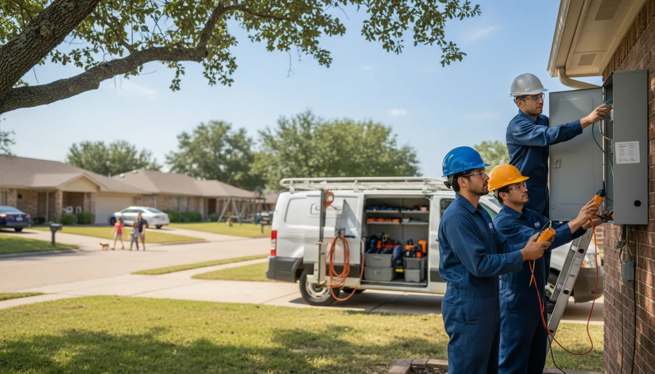 Certified electrician providing emergency electrical services in Sterling, OK